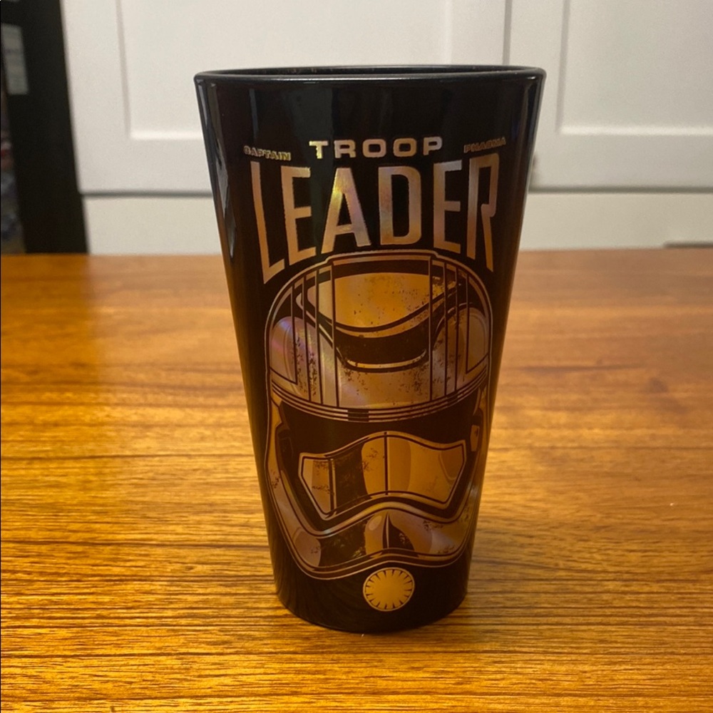 Black Tumbler with silver Troop Leader Design